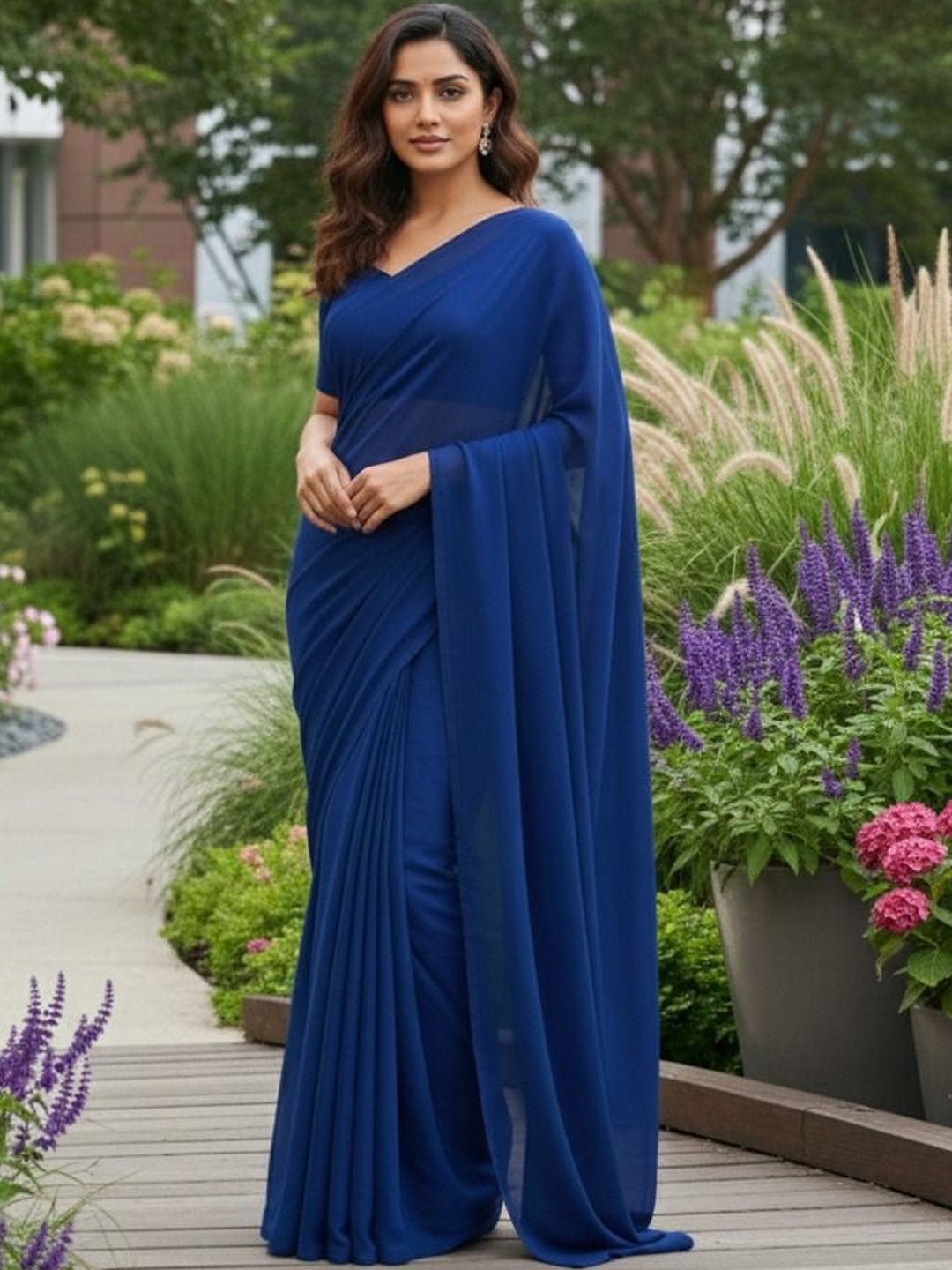 Moda Rapido Poly Georgette Saree-picture-32