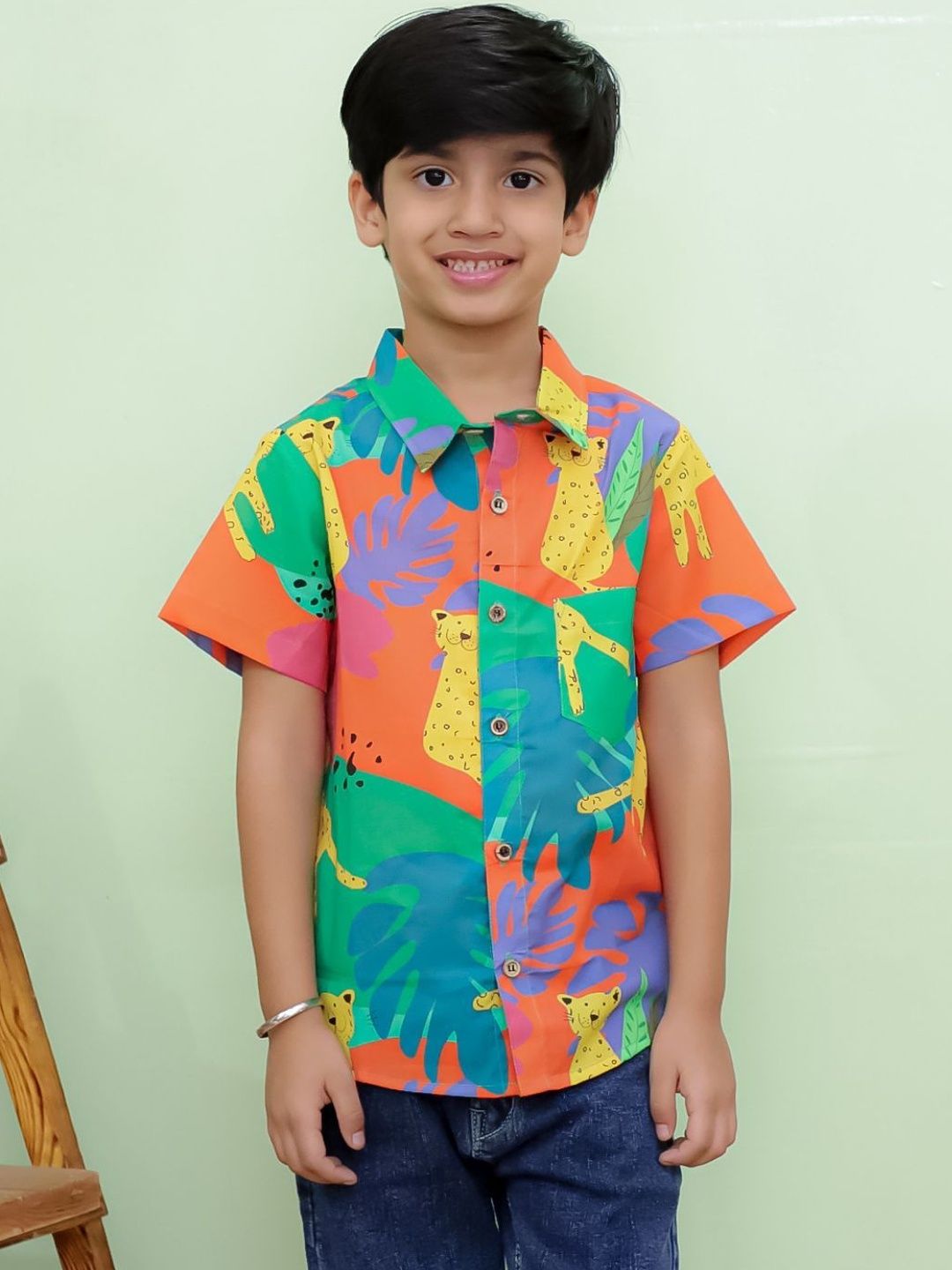 Vastrarth Boys Standard Animal Printed Casual Shirt-picture-26
