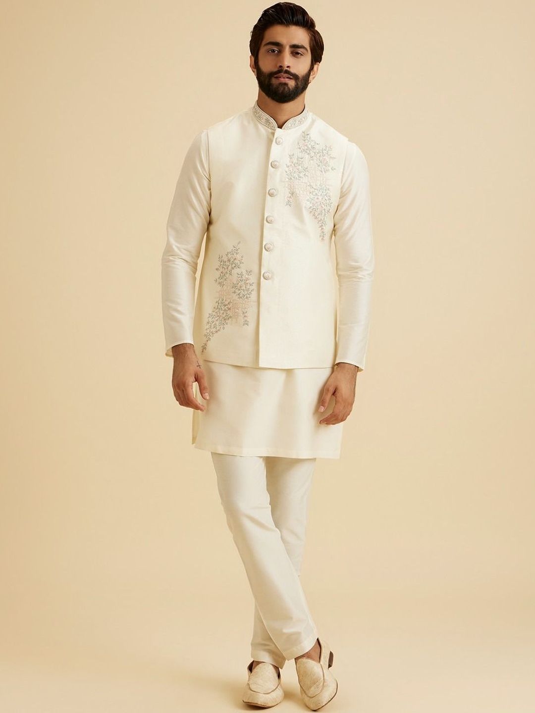 Manyavar Embroidered Nehru Jackets-picture-19