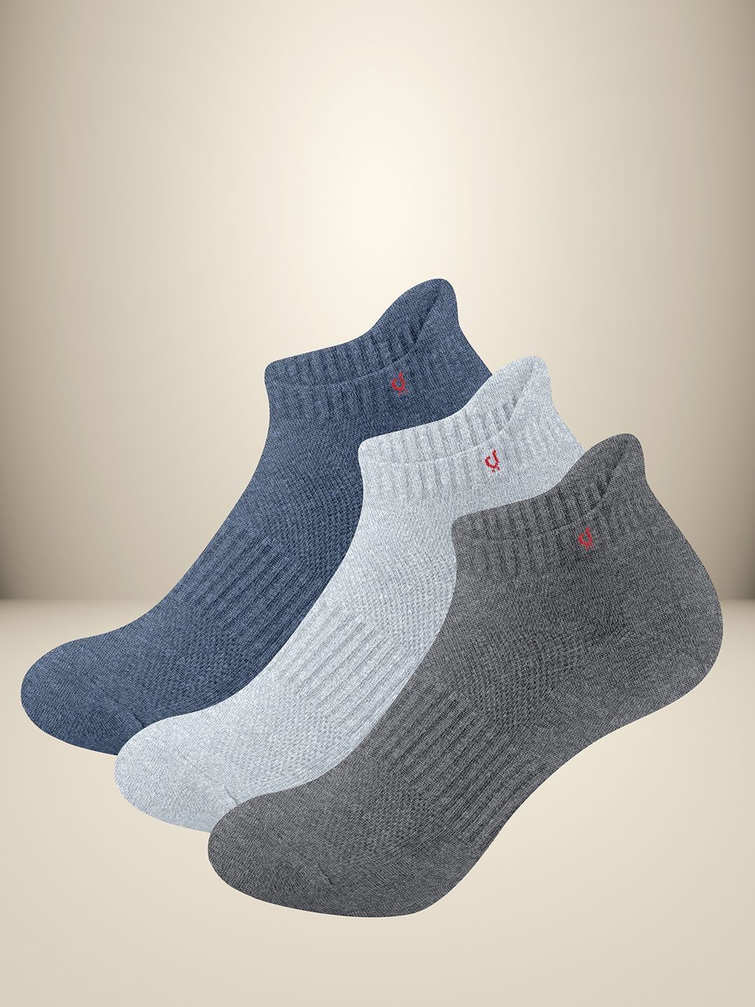 Trendmalls Unisex Pack of 3 Ankle Length Athletic Sport Socks-picture-32
