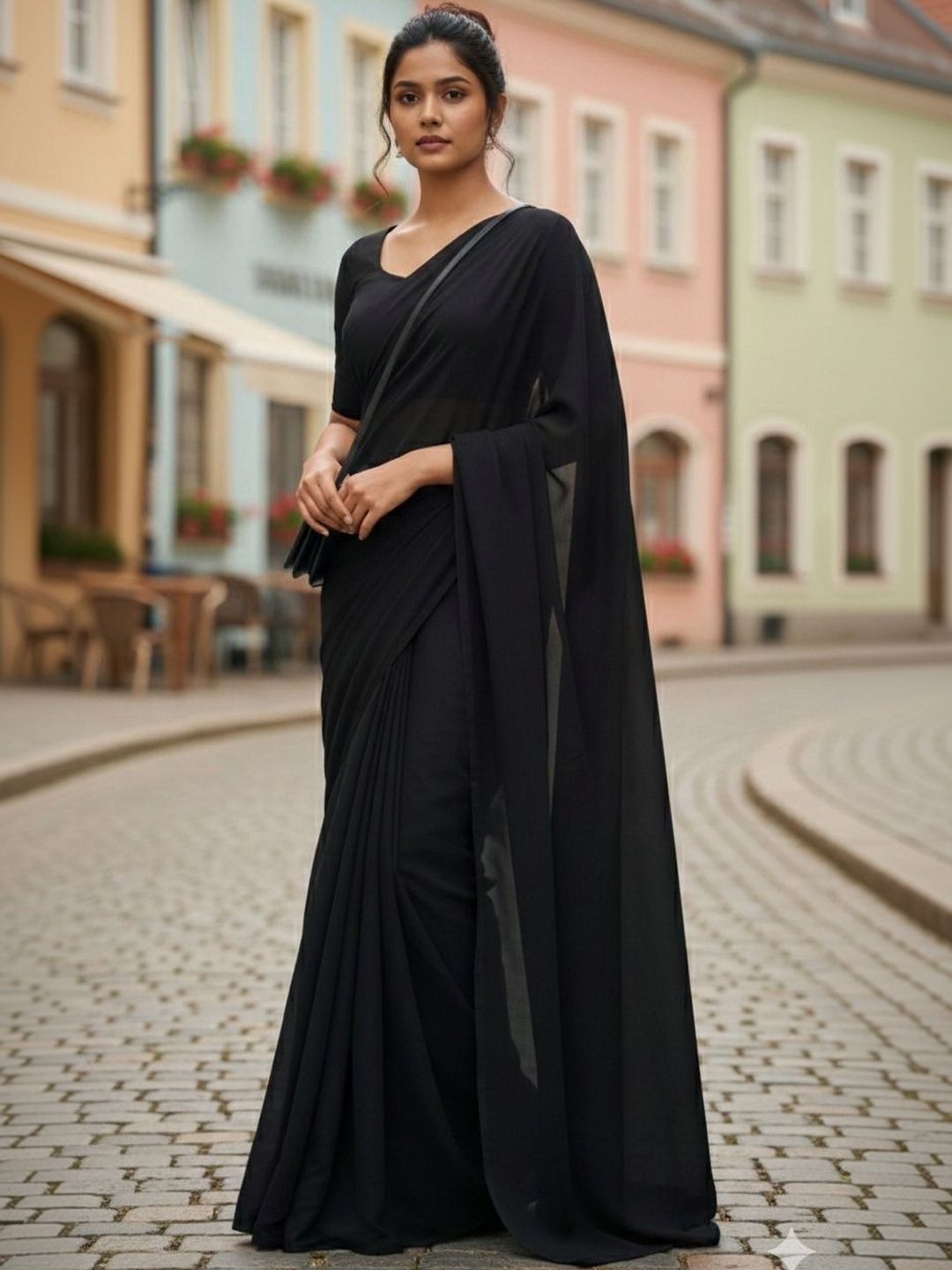 Moda Rapido Poly Georgette Saree-picture-25