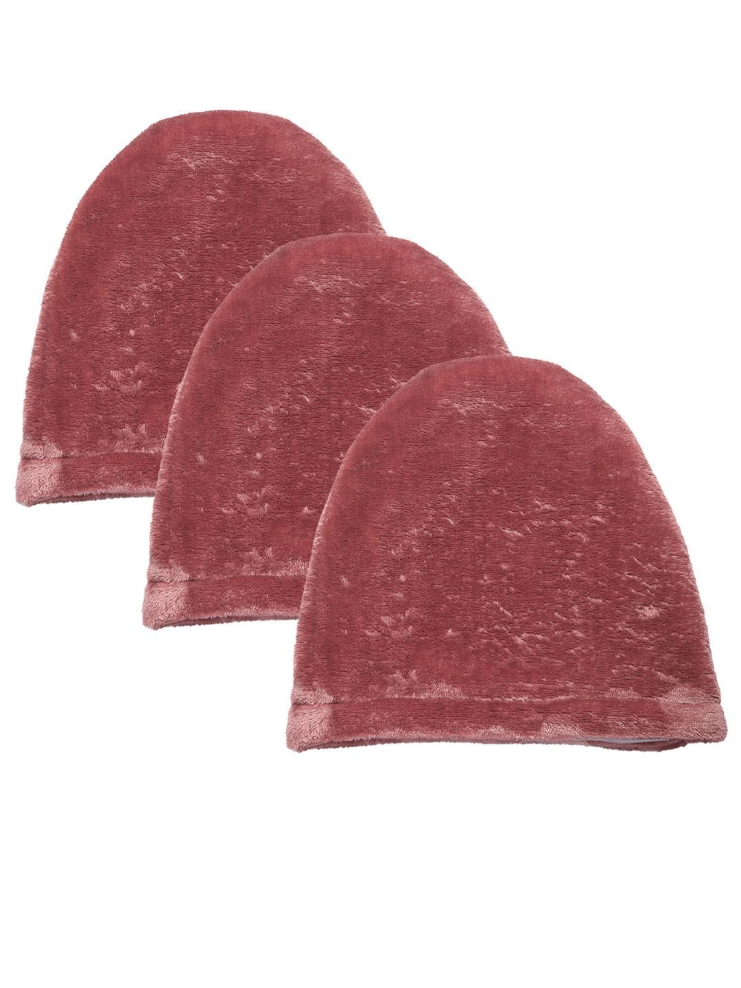 KLOTTHE Girls Pack Of 3 Woolen Beanie Cap-picture-29