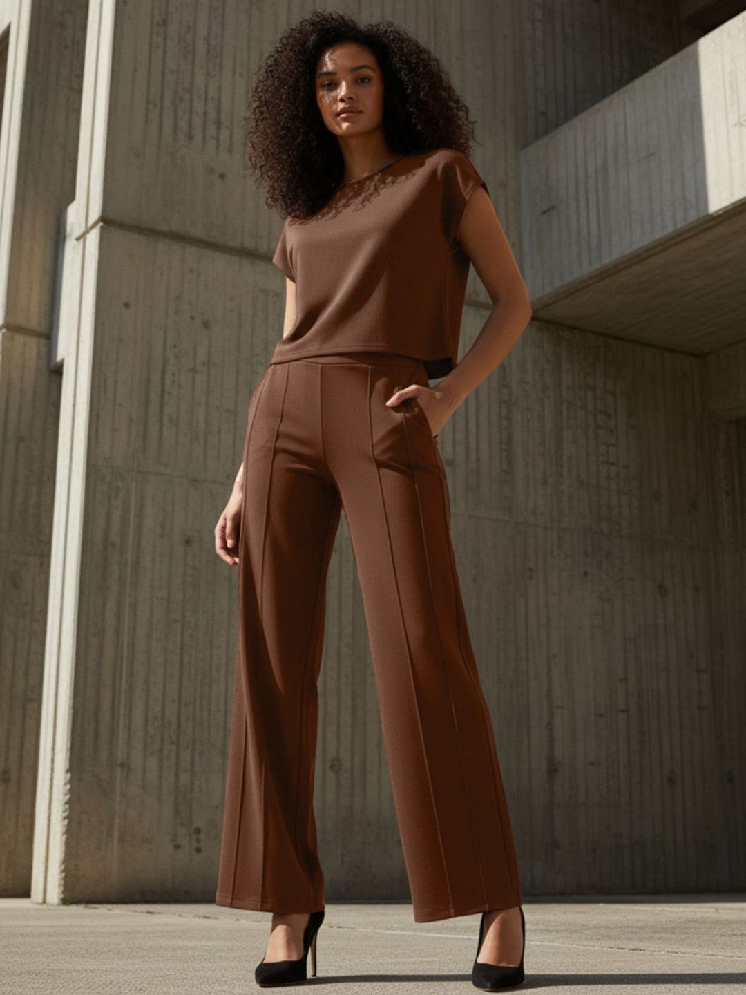 glitchez Round Neck Top & Trousers Co-Ords-picture-15