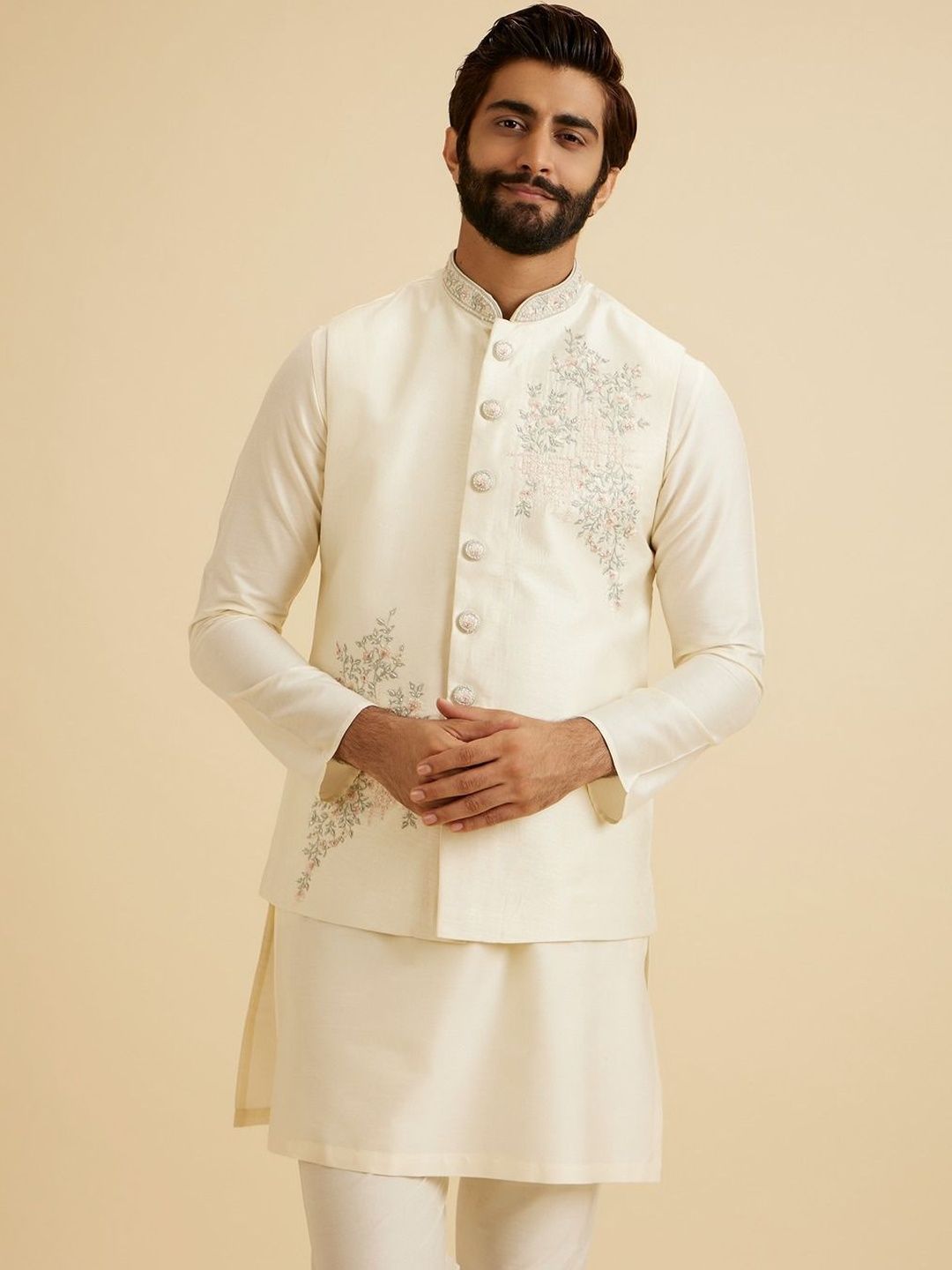 Manyavar Embroidered Nehru Jackets-picture-22