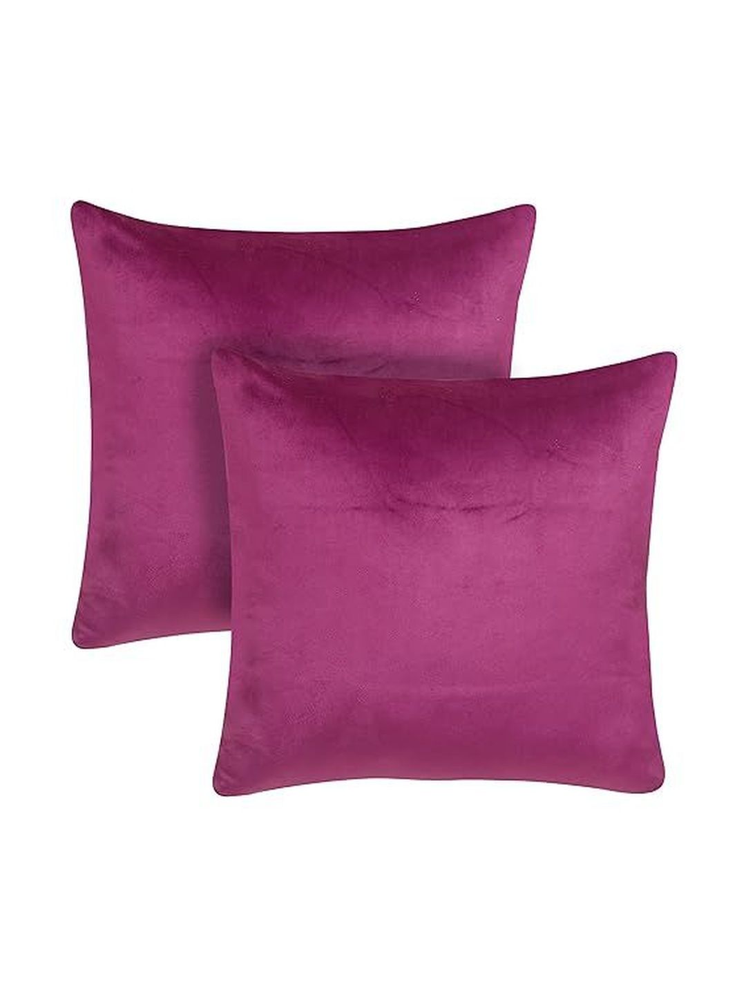 KNOTTING HOME Purple Set of 5 Velvet Square Cushion Covers-picture-38