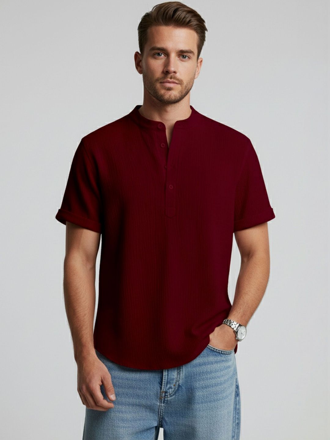 Color Bucket Men Thread Work Kurta-picture-24