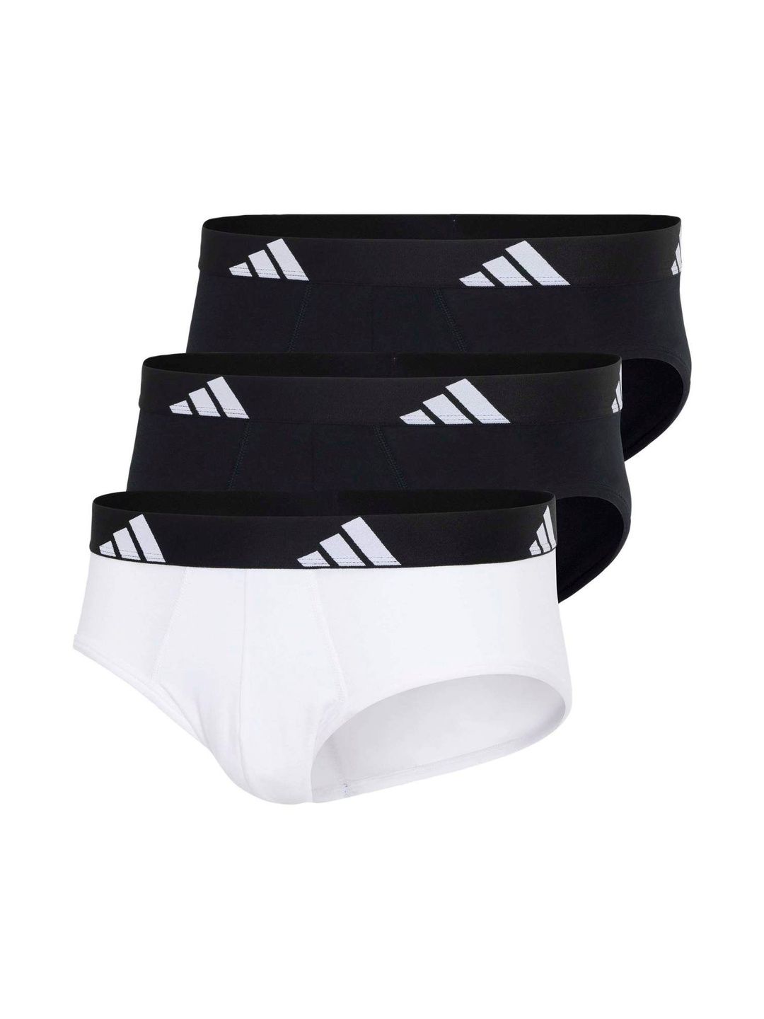ADIDAS Active Flex Pack Of 3 Striped Cotton Mid-Rise Basic Briefs-picture-29