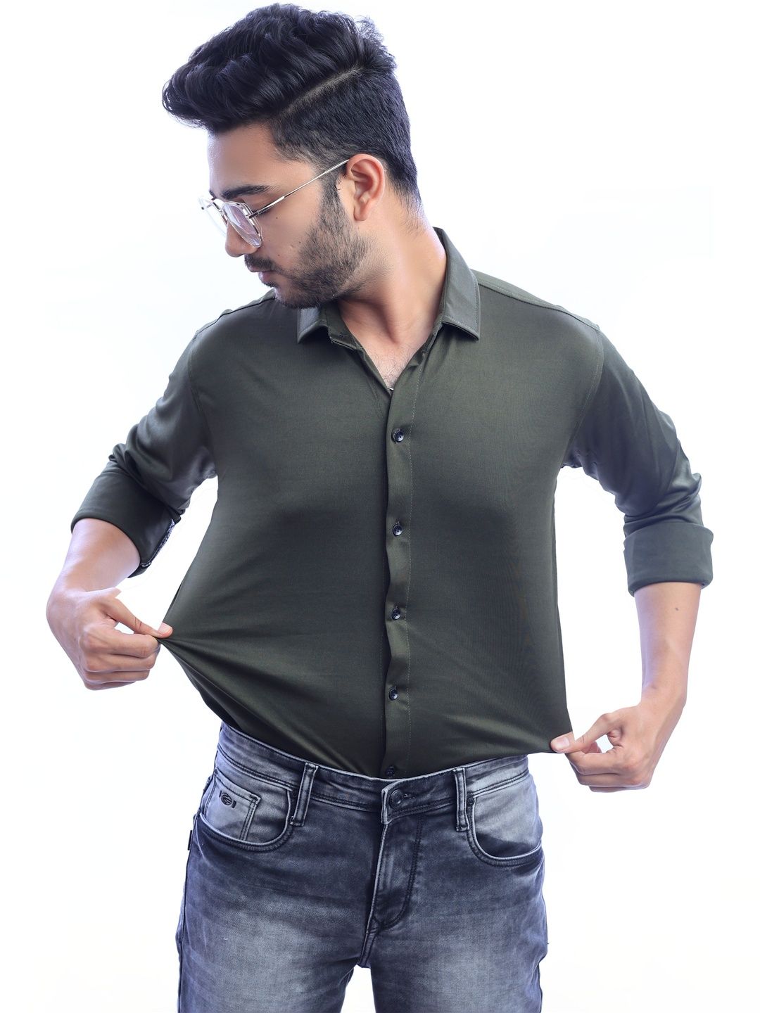 VINAYAK COTSYN KURTA PYJAMA Men Casual Shirt-picture-46