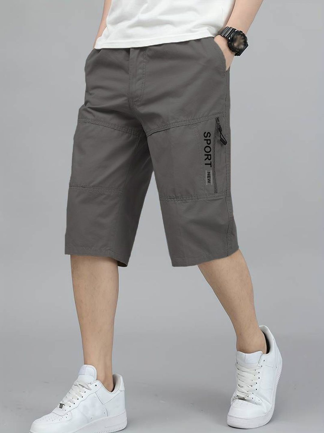 Moda Rapido Men High-Rise Cargo Shorts-picture-28