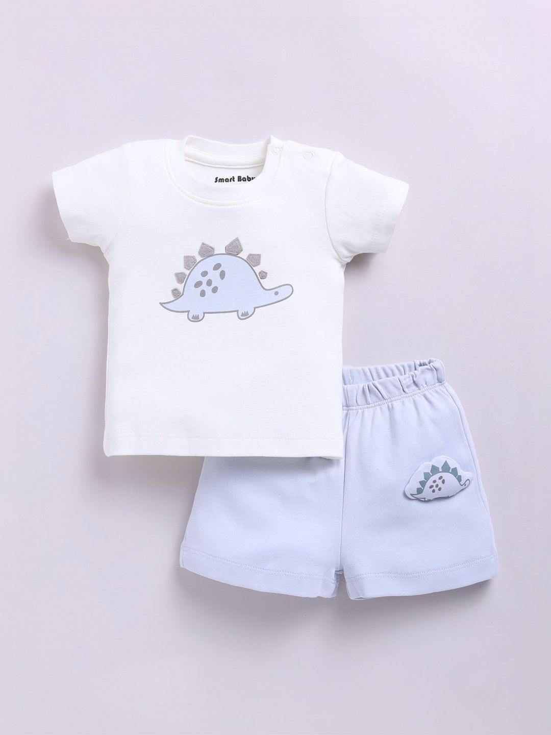 Smart Baby Boys Printed T-shirt with Shorts-picture-23
