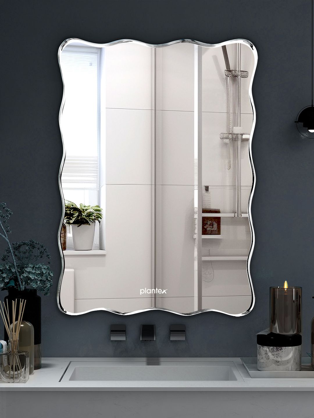 Plantex Glass Bathroom Wall Mirror-image-42