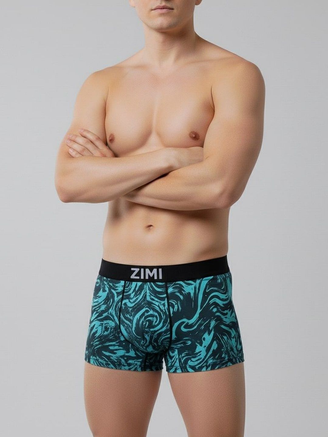 ZIMI LIFESTYLE Printed Mid Rise Trunk-picture-14