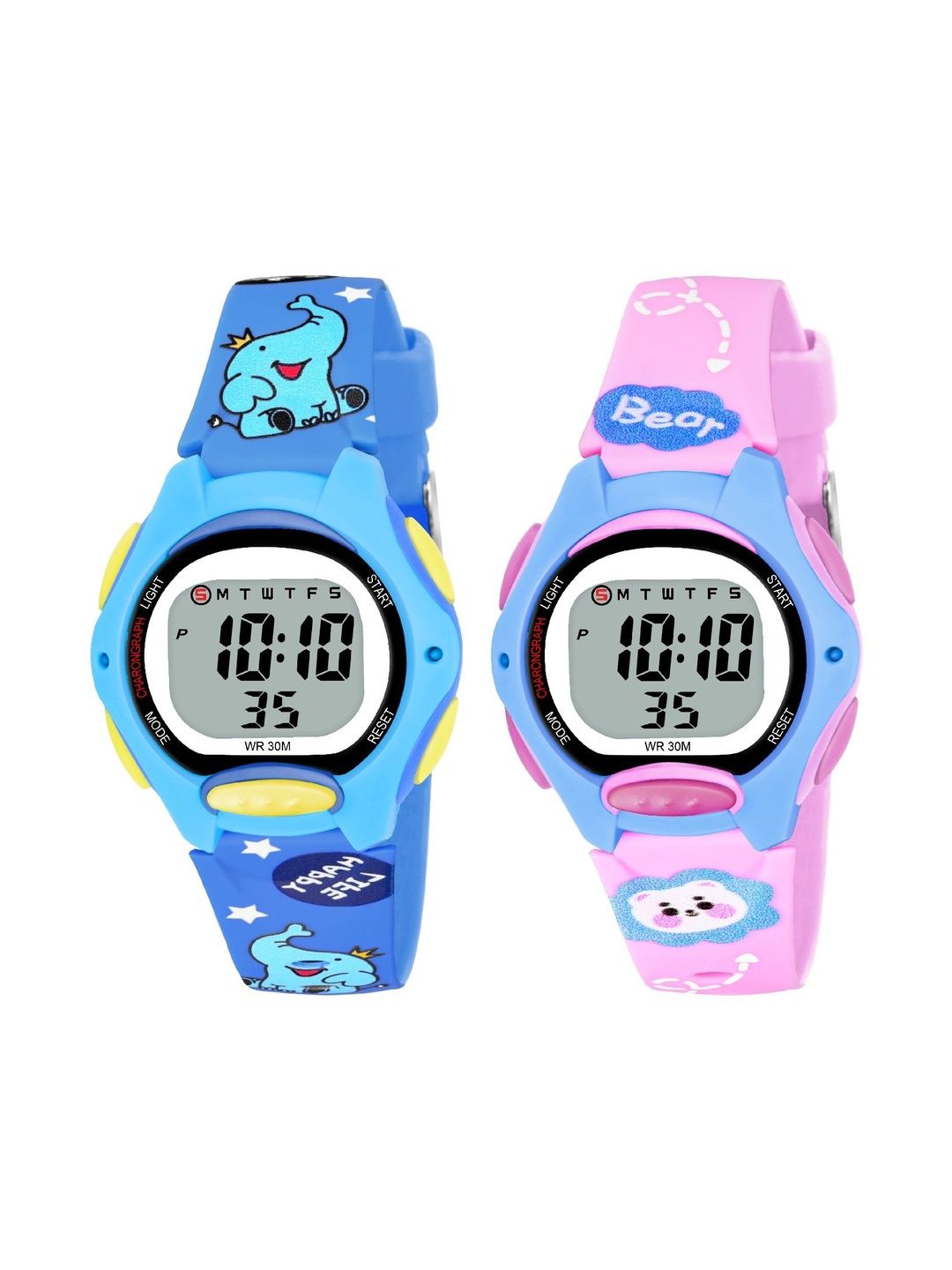 KIDSUN Unisex Kids Dial & Straps Digital Multi Function Watch 870_COMBO_BLUE_PINK-picture-24