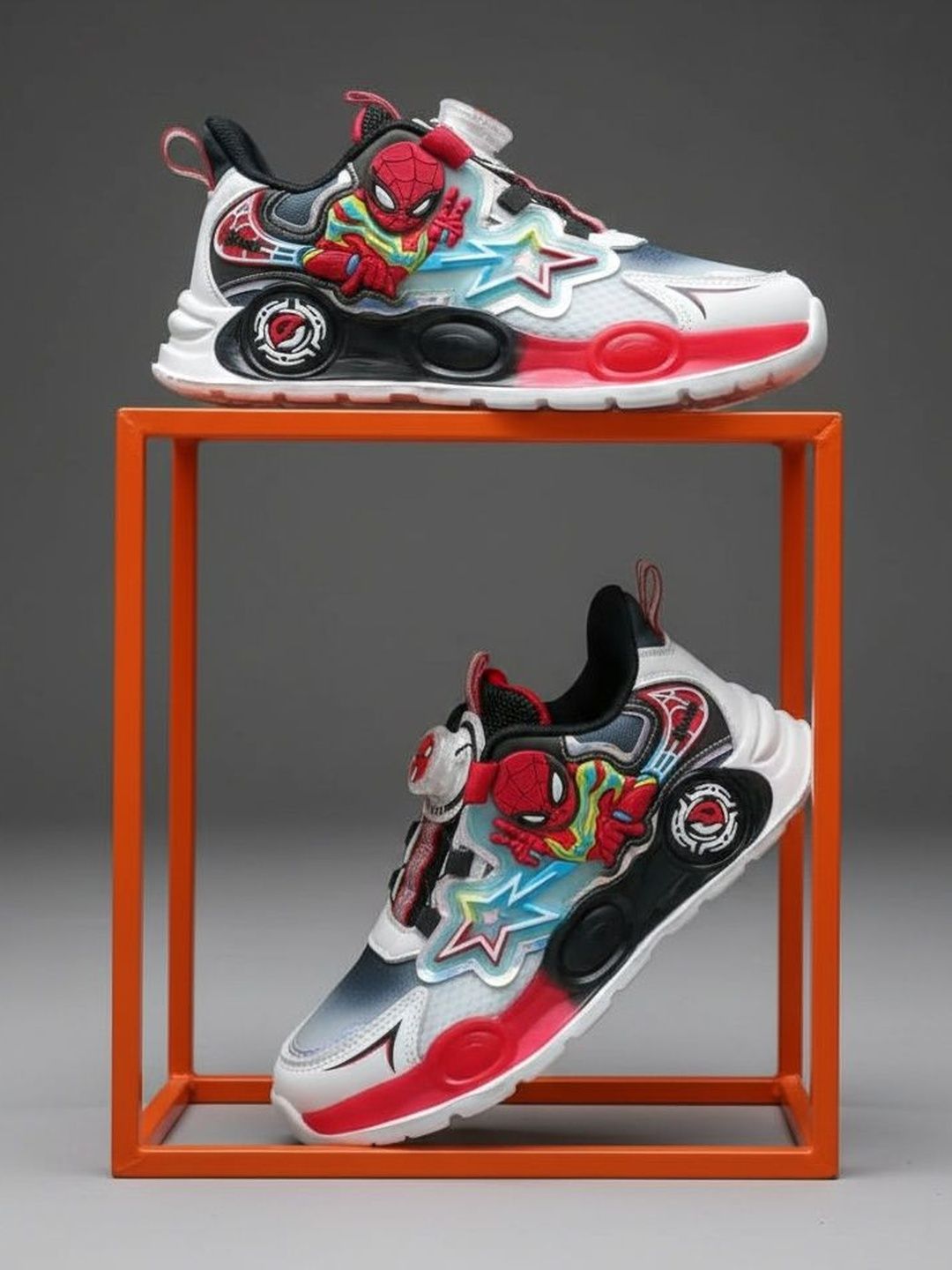 FEETWELL SHOES Unisex Kids Spider-Man Colourblocked Sneakers-picture-11