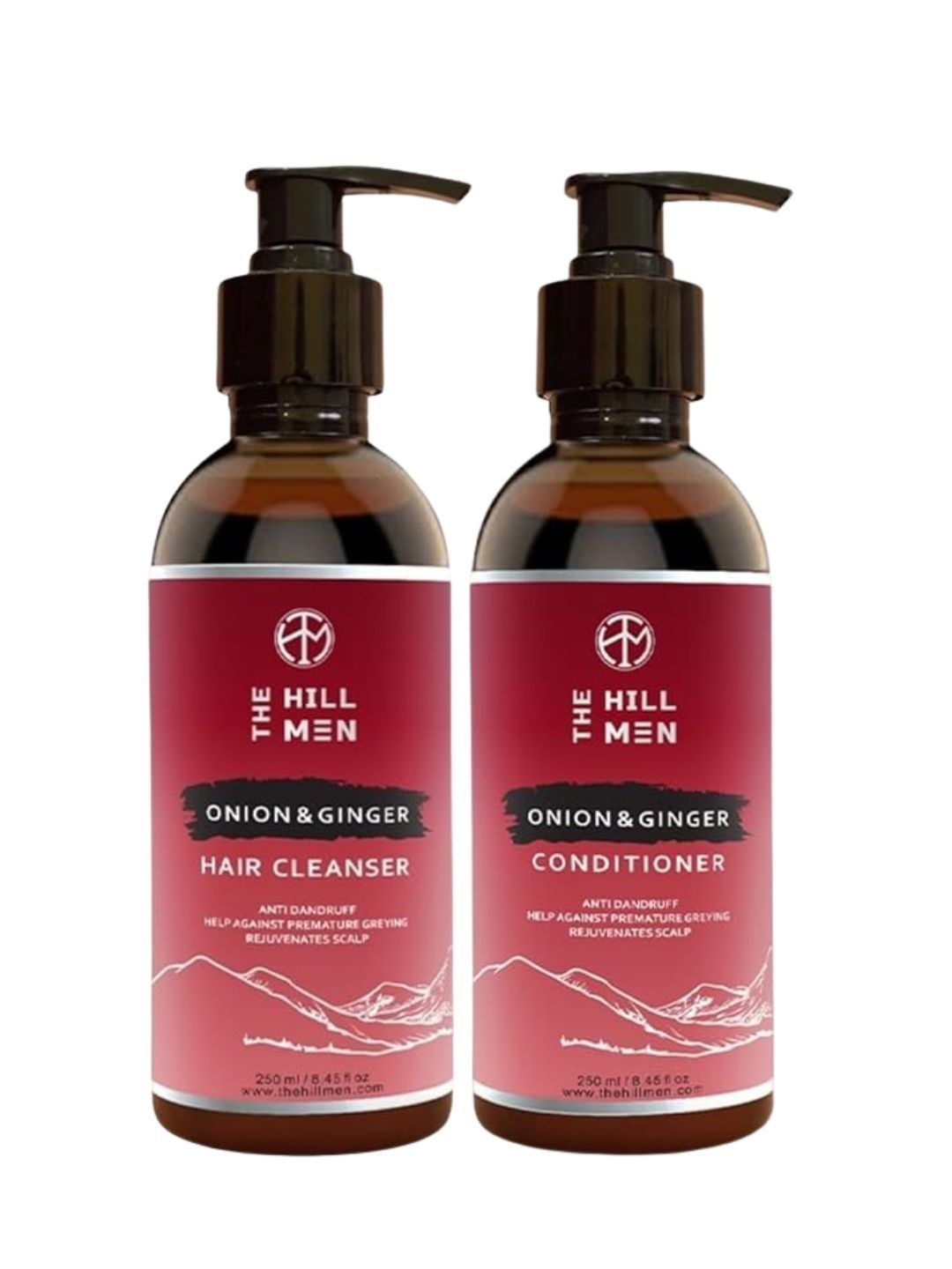 The Hill Men Set Of 2 Onion & Ginger Hair Cleanser & Conditioner- 250 ml Each-image-29