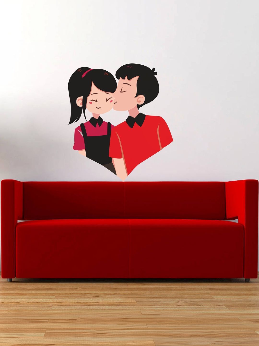 Sai Designs Red & Black Valentine's Day Special Decorative Sticker-picture-12