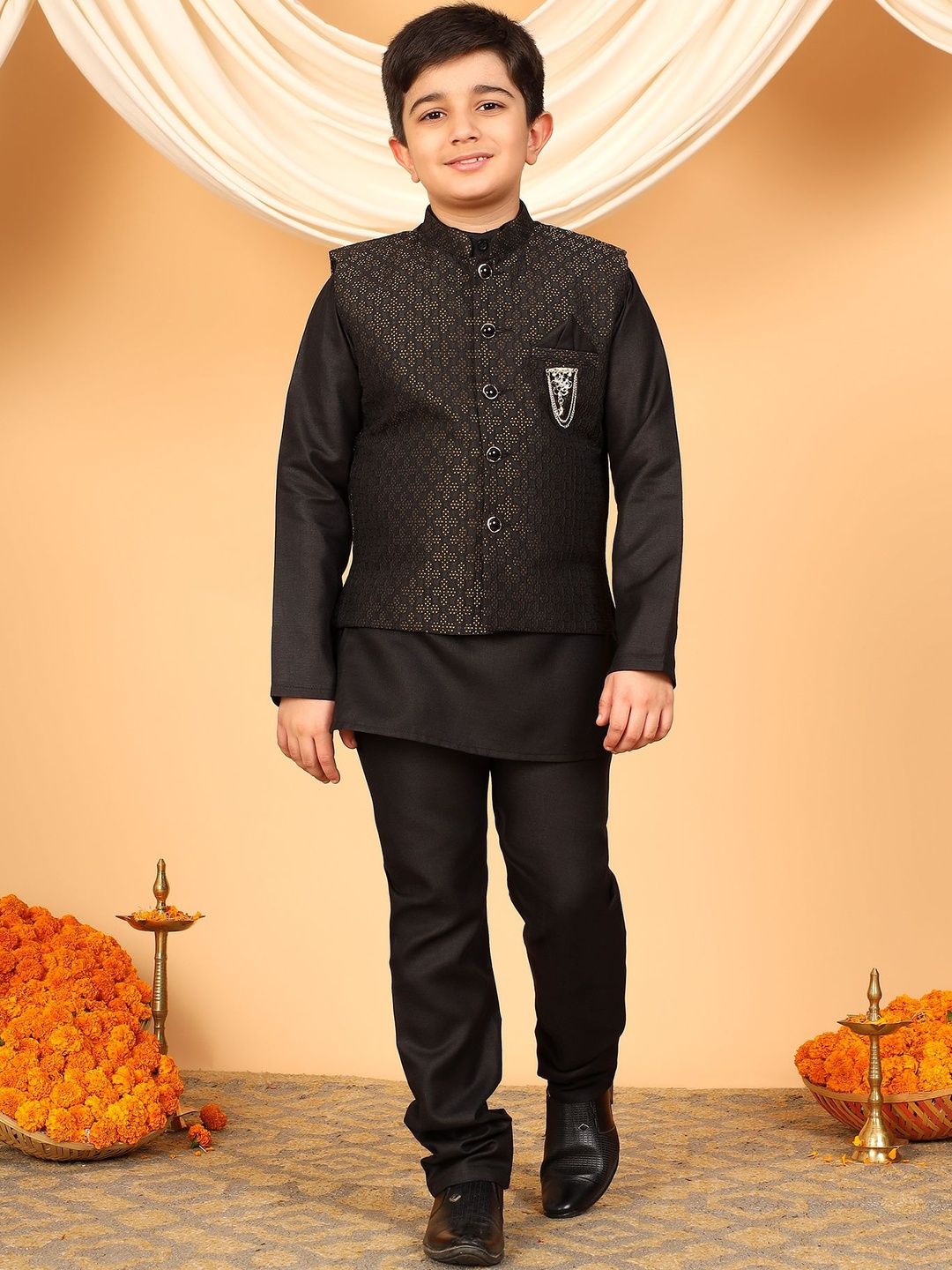 BT DEZINES Boys Regular Kurta with Pyjamas-picture-17