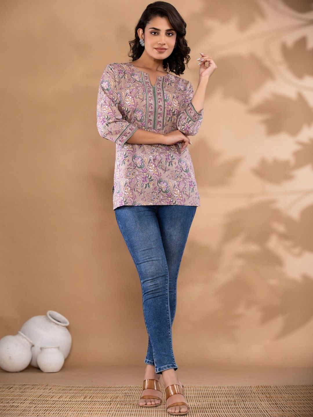 Hustle Bustle Floral Print Cotton Top-picture-25