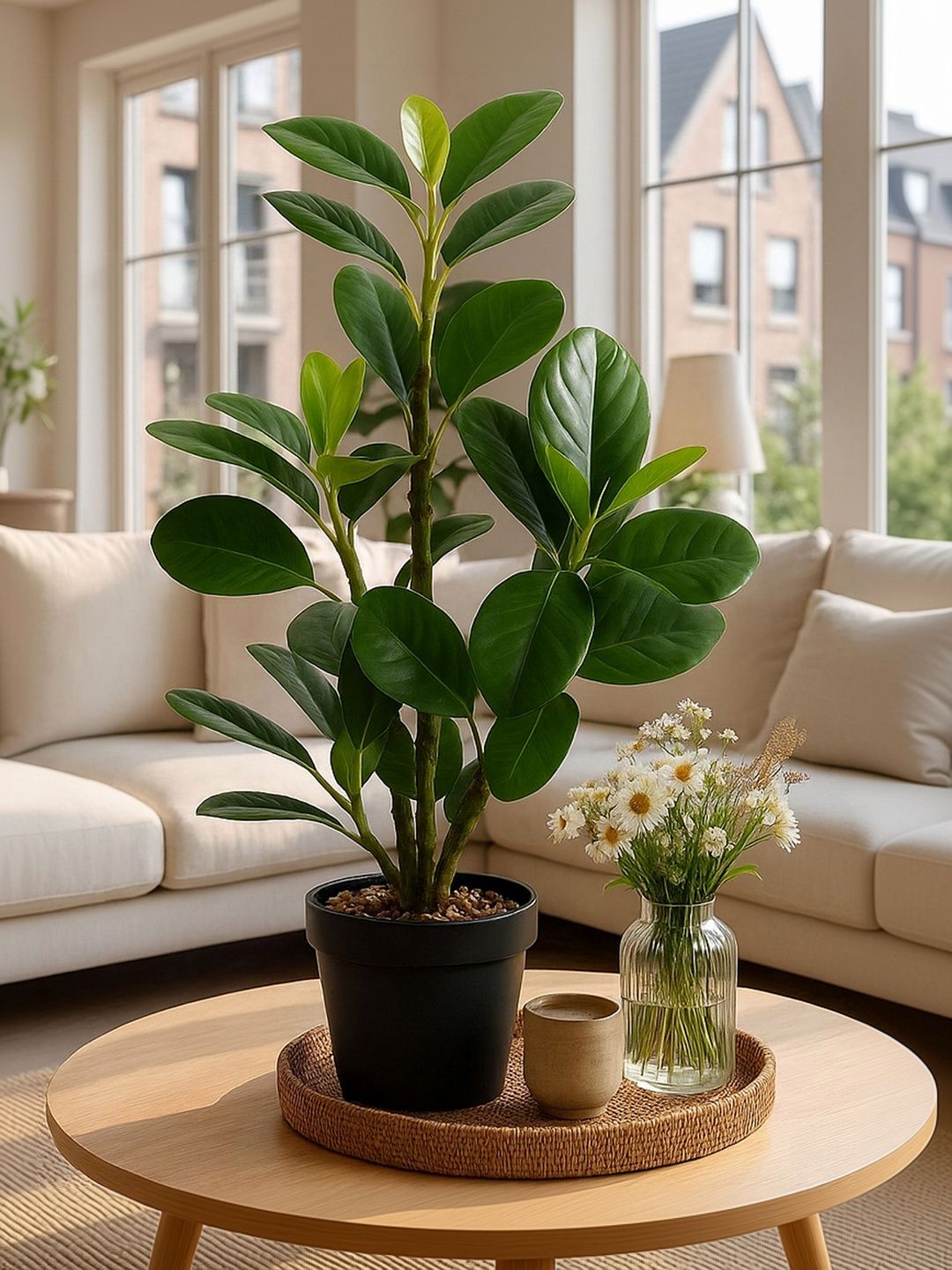 HABERE INDIA Green 1 Pieces Artificial Plant With Pot-picture-26