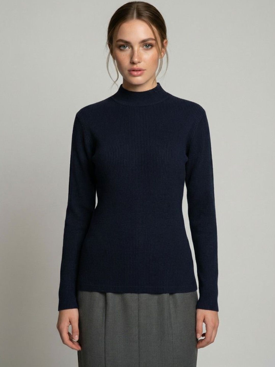 The Roadster Lifestyle Co Cotton High Neck Sweatshirts-picture-24