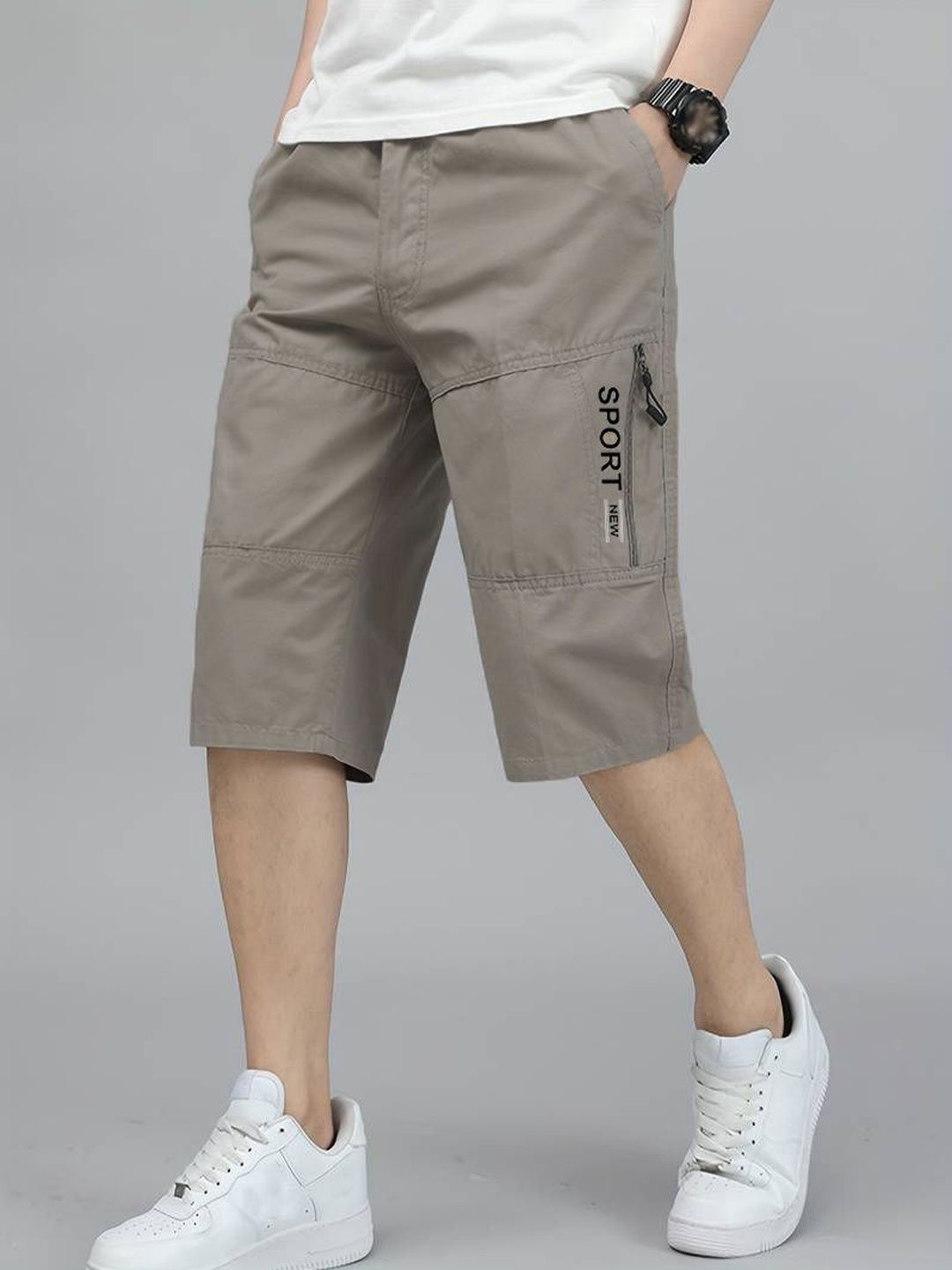 Moda Rapido Men High-Rise Cargo Shorts-picture-25