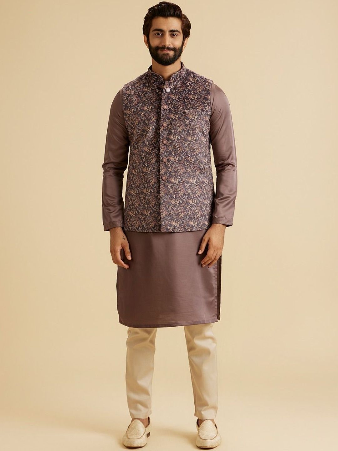 Manyavar Embroidered Nehru Jackets-picture-10