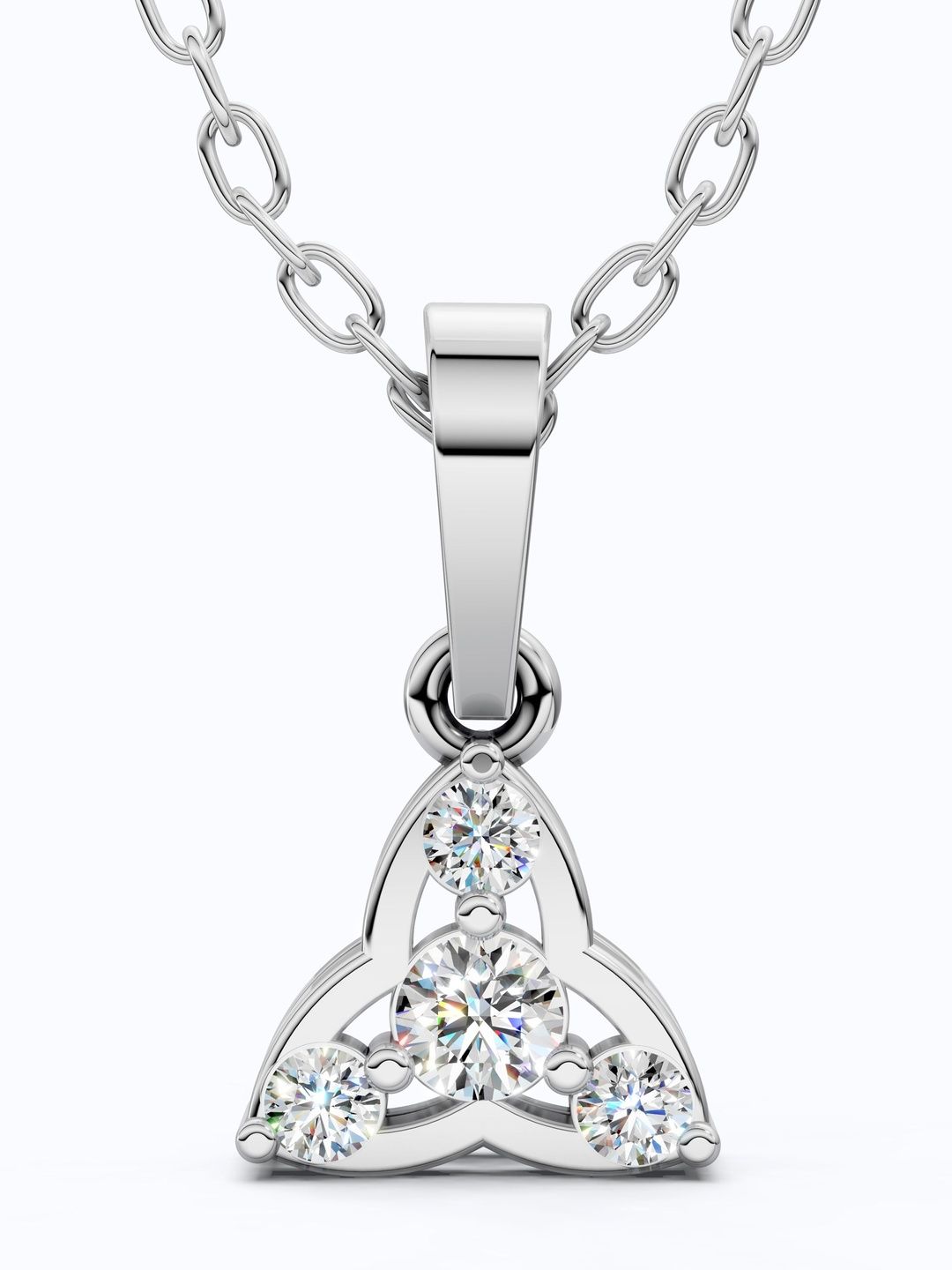 SHOORA DESIGNS 14KT Gold Trinity Knot Celtic Diamond Pendant-picture-17