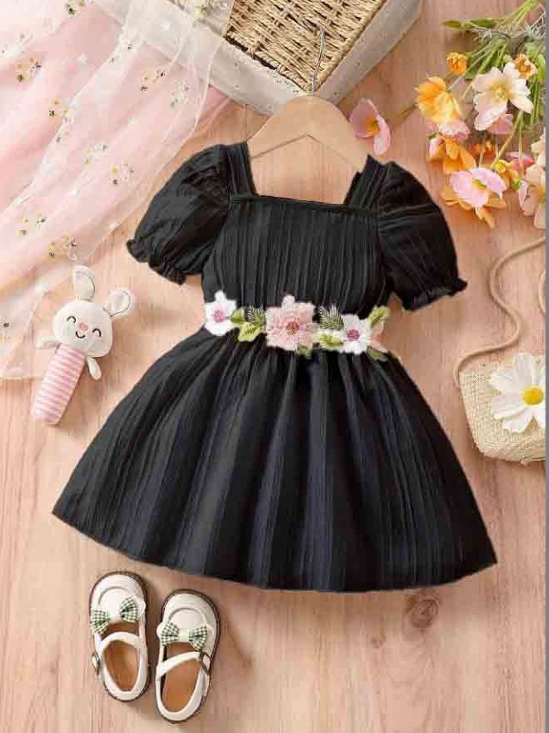 BAESD Striped Fit & Flare Dress-picture-22