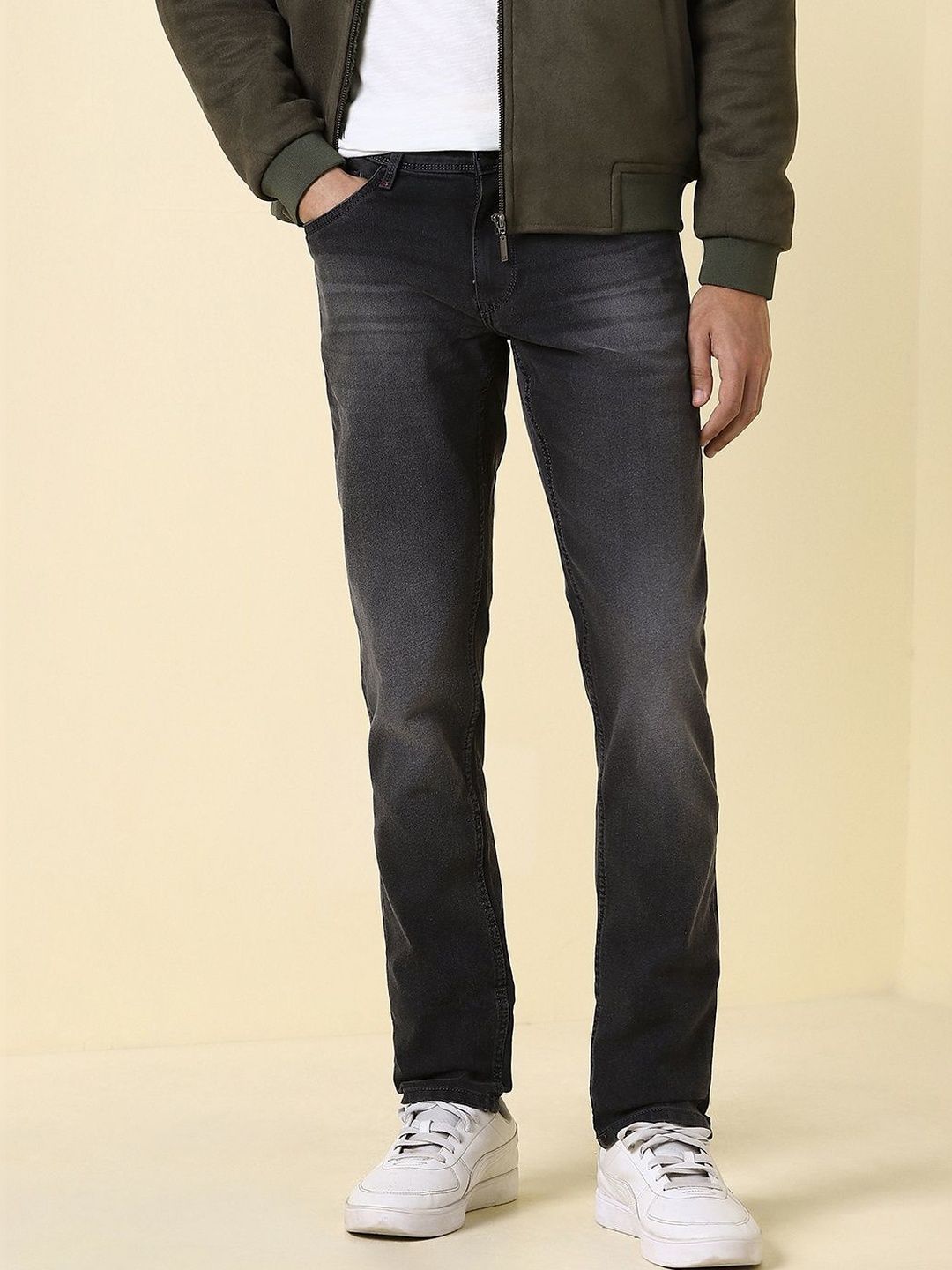 Allen Solly Men Skinny Fit Mid-Rise Light Fade Jeans-picture-29