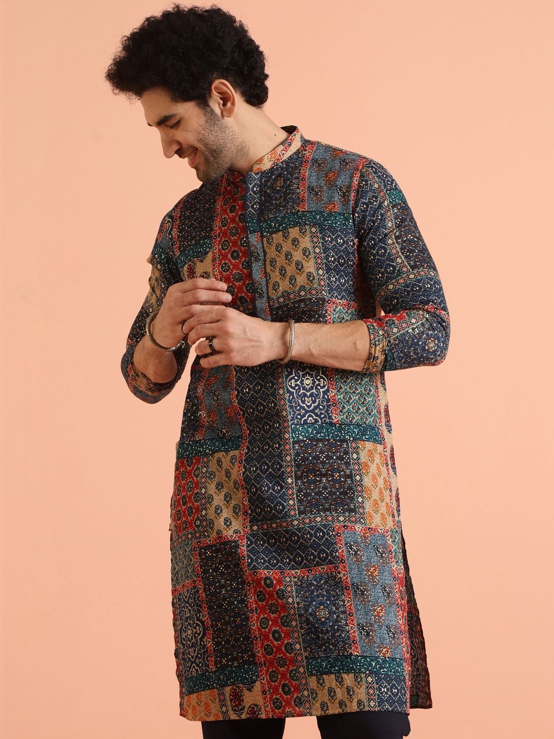 KISAH Men Printed Kurta-picture-12