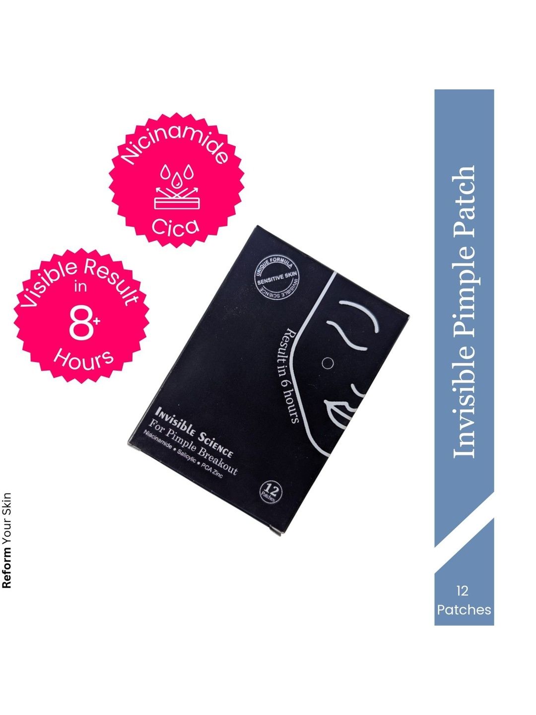 Reform Your Skin Invisible Acne Patch With Cica Niacinamide & Salicylic Acid - 12 Patches-image-23