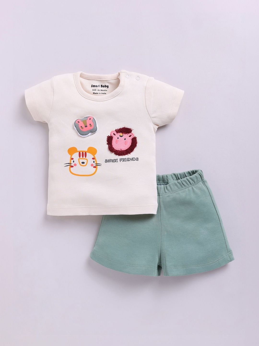 Smart Baby Boys Embellished T-shirt with Shorts-picture-28