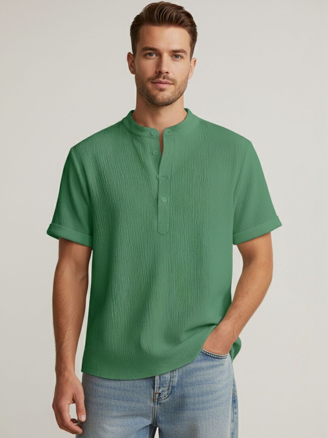 Color Bucket Men Patchwork Kurta-picture-27