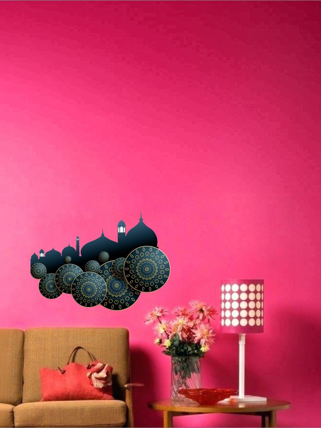 Sai Designs Blue & Yellow Islamic Wall Stickers-picture-12