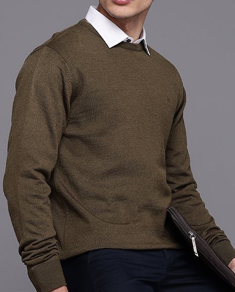 Buy Raymond Round Neck Formal Pullover - Sweaters for Men 37440790 | Myntra