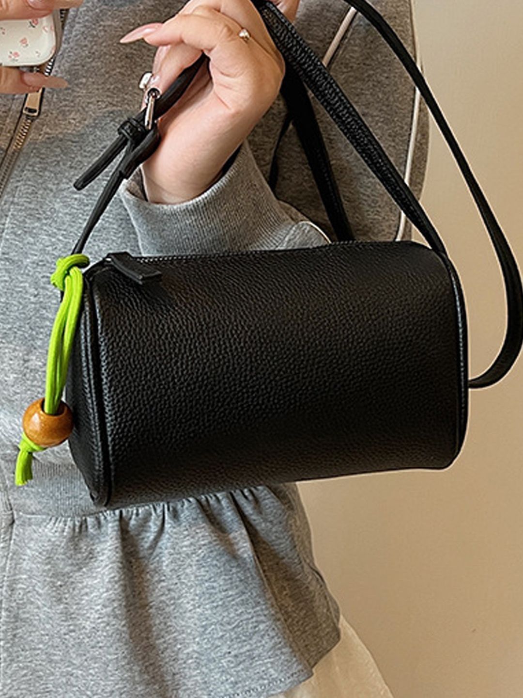 StyleCast PU Bucket Sling Bag with Tasselled-picture-42