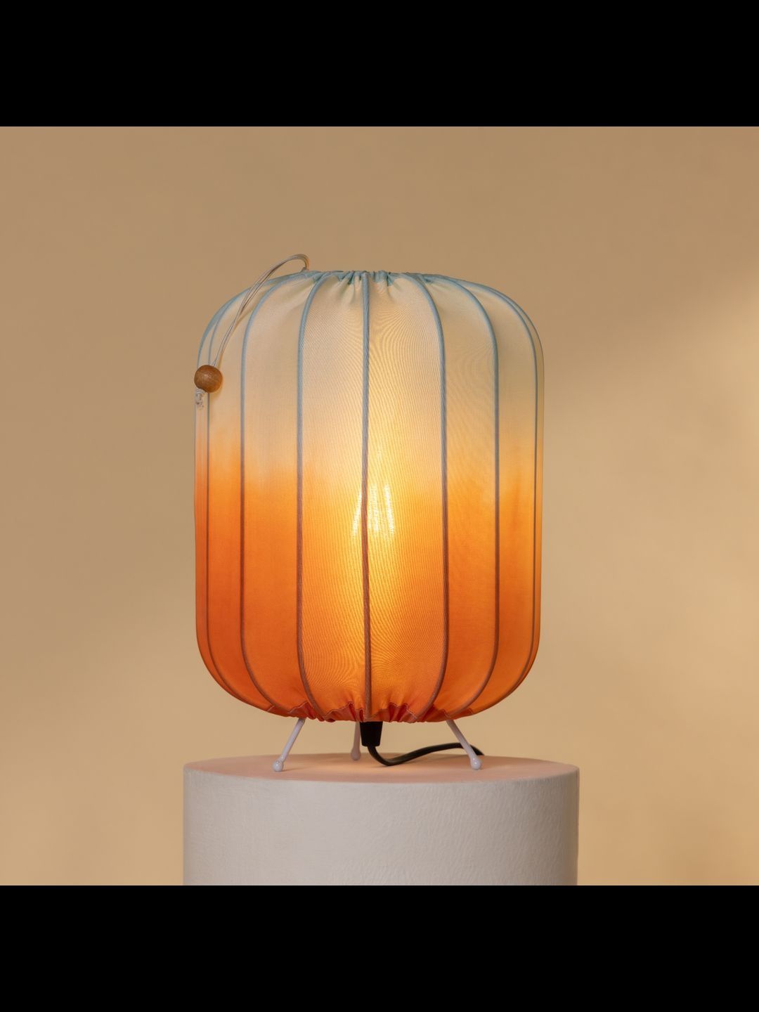 FIG Orange Colourblocked Metal Contemporary with Adjustable Cord and Bulb-image-8