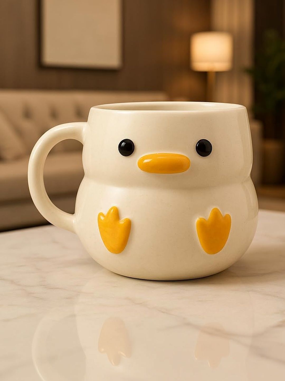 Manifested Decor White Crafted Ceramics Conversational Ceramic Glossy Mugs Set of Cups and Mugs-image-38