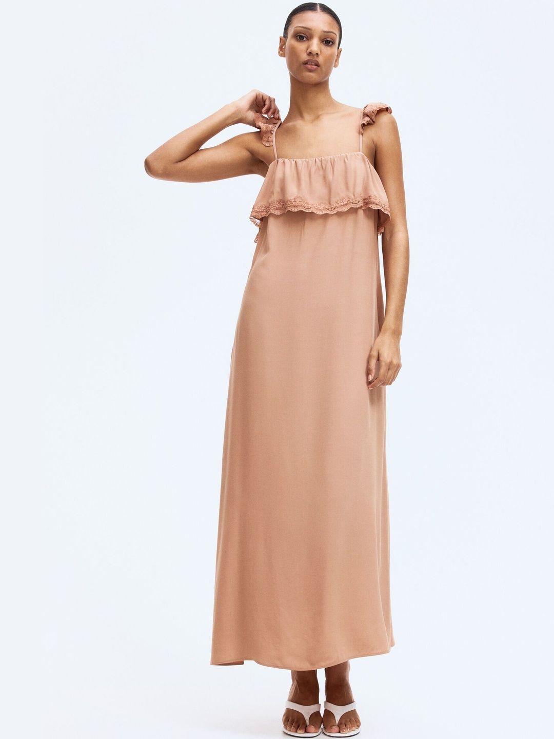 H&M Lace-Trimmed Maxi Dress-picture-20