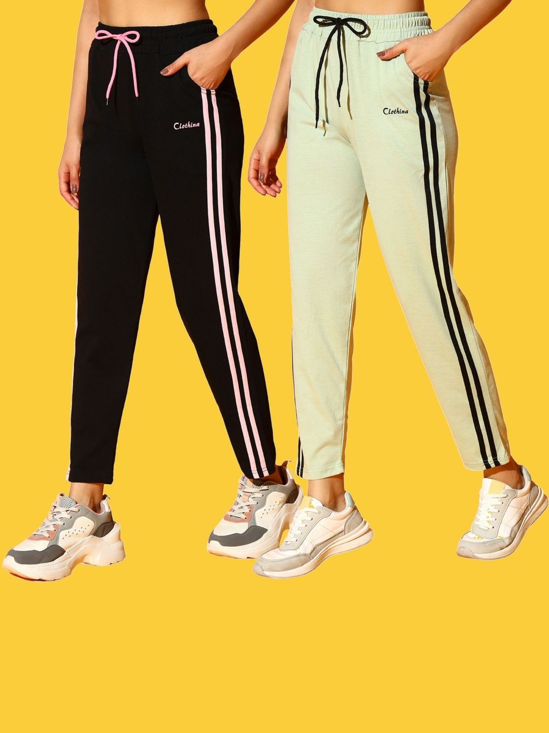 CLOTHINA Women Slim Fit Trousers-picture-23