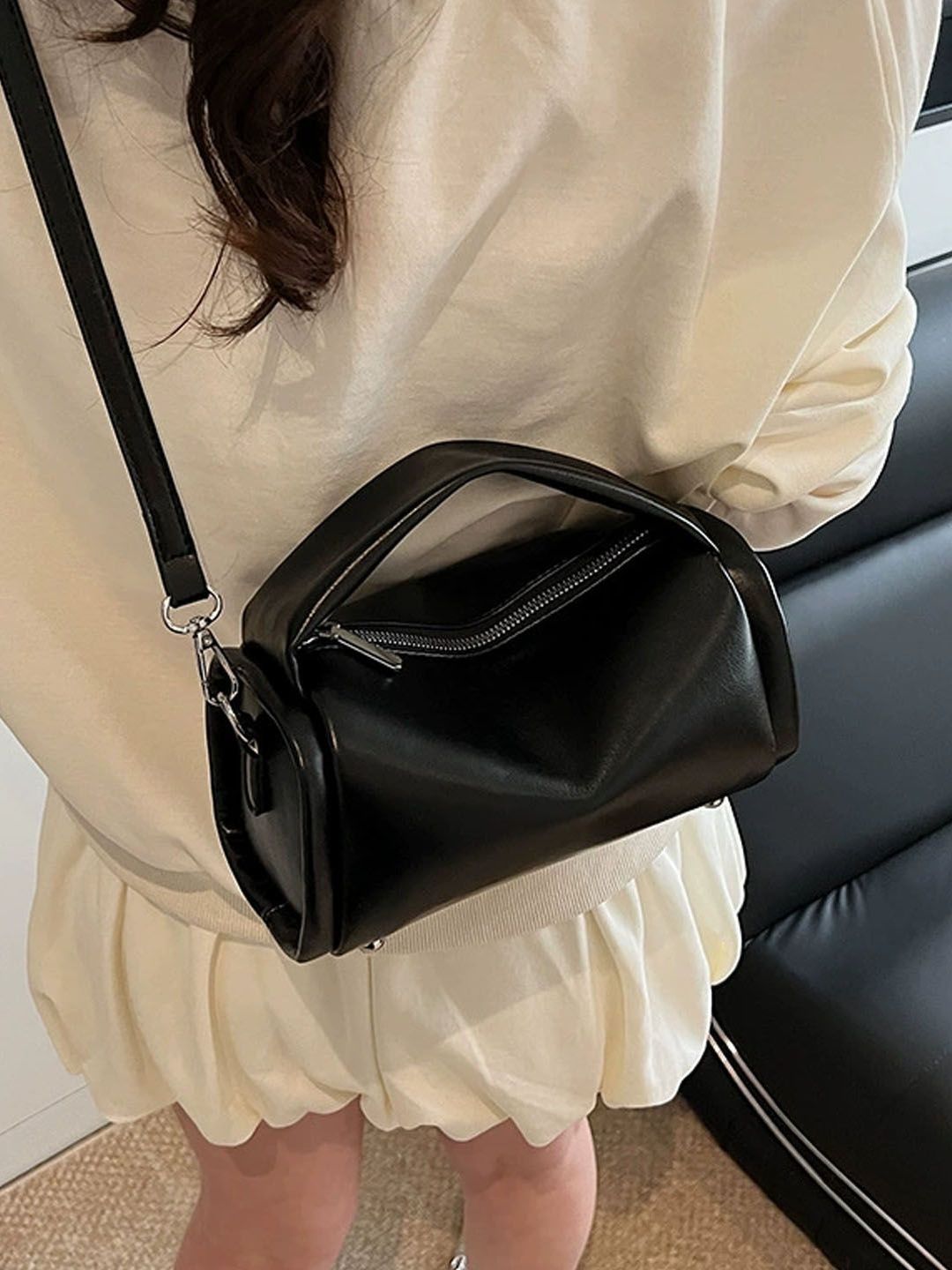 StyleCast PU Structured Sling Bag with Bow Detail-picture-33