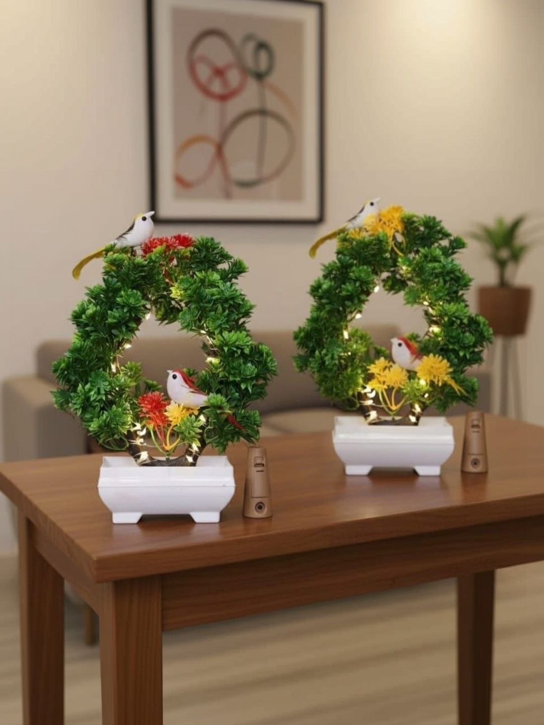 Modo Green 2 Pieces Artificial Plant With Pot