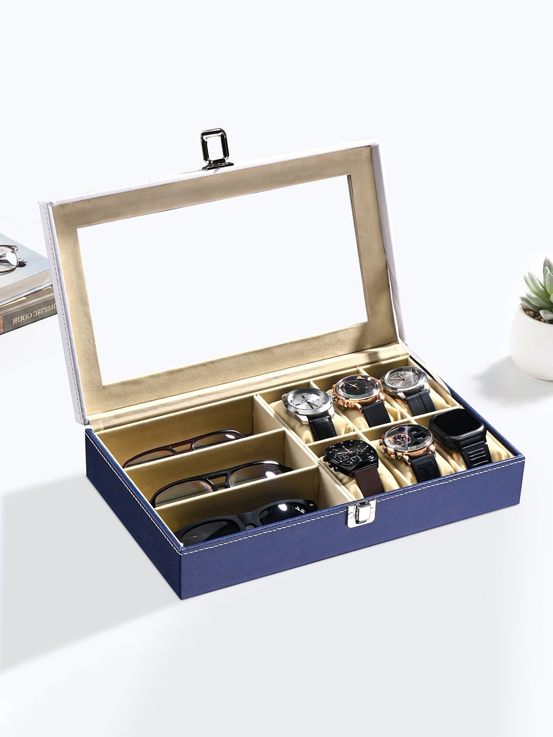 Aura Blue Set of 1 Regular Multi-Utility Organisers-picture-10