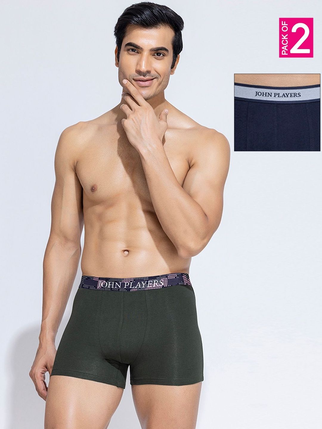 John Players Pack of 2 Mid Rise Long Trunk-picture-24