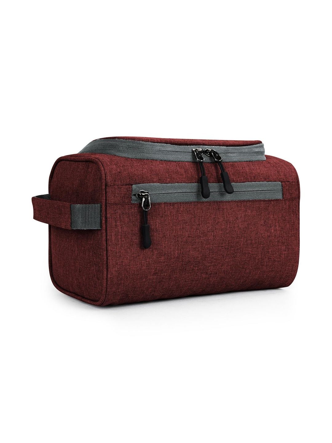 FATMUG Maroon Water Resistant Travel Toiletry Kit Organizer-image-37