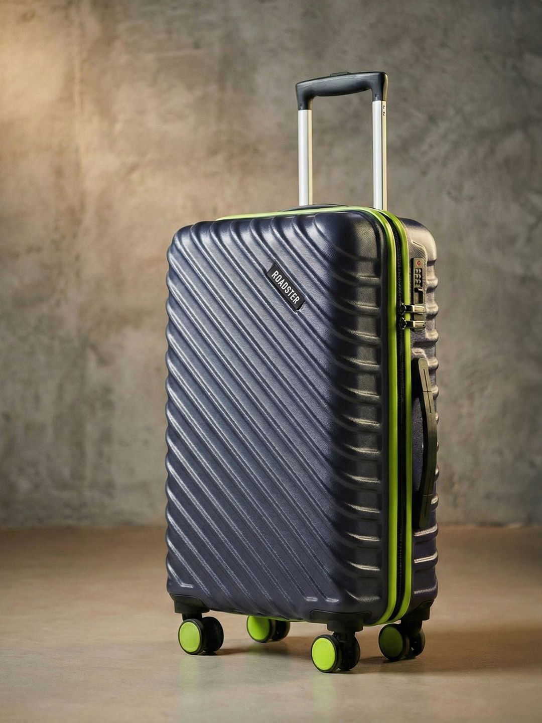The Roadster Life Co. Unisex Textured 360 Degree Rotation Medium Trolley Bags - 51L-image-4