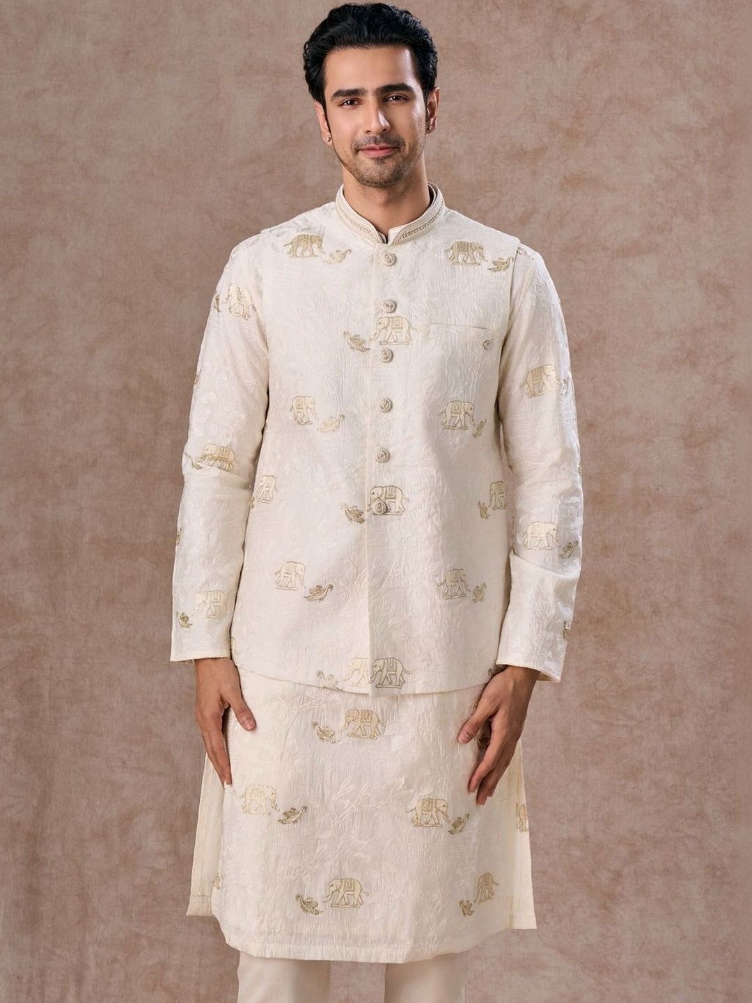 Manyavar Embroidered Nehru Jackets-picture-21