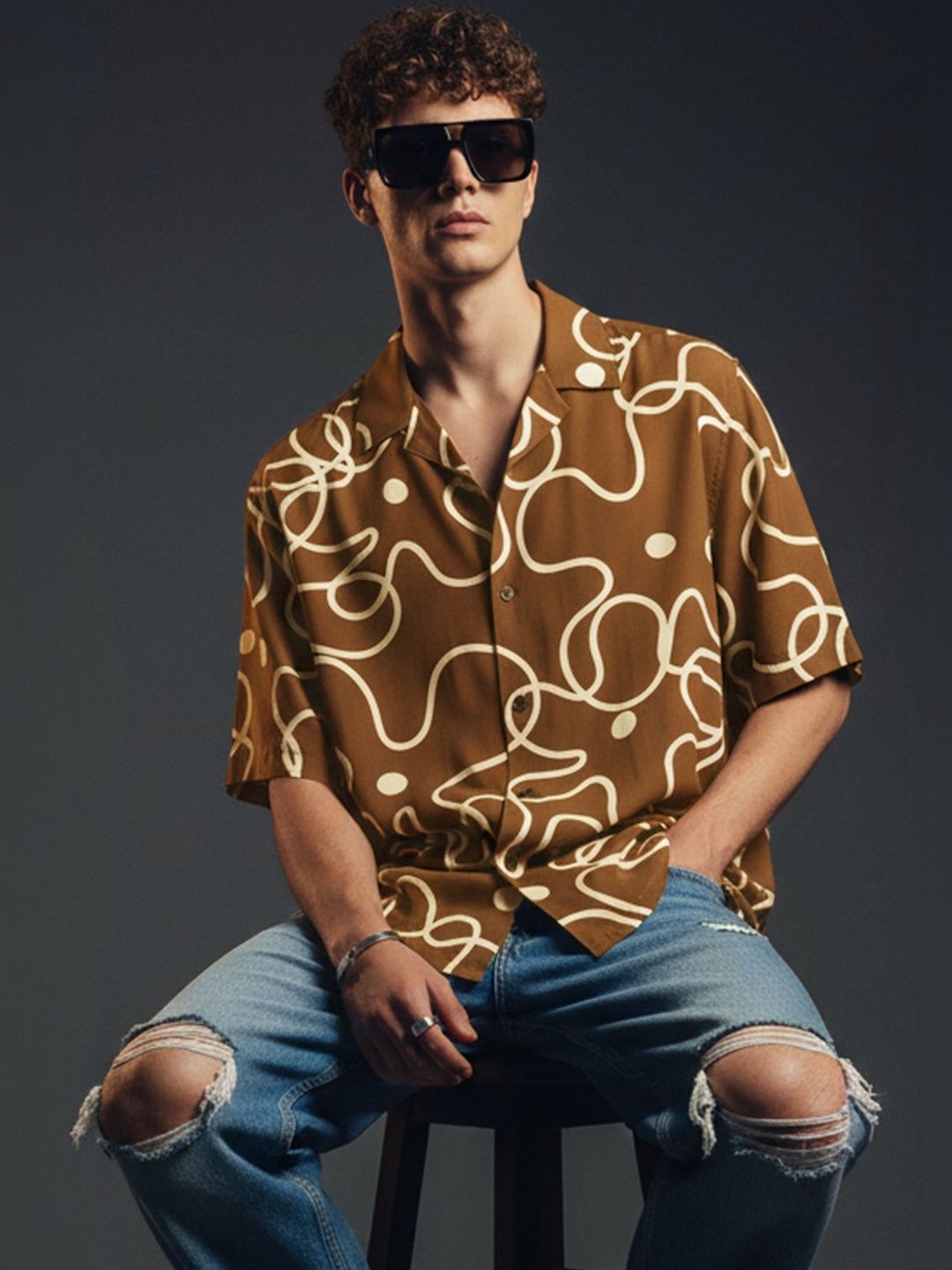 VEIRDO Men Printed Casual Shirt-picture-29