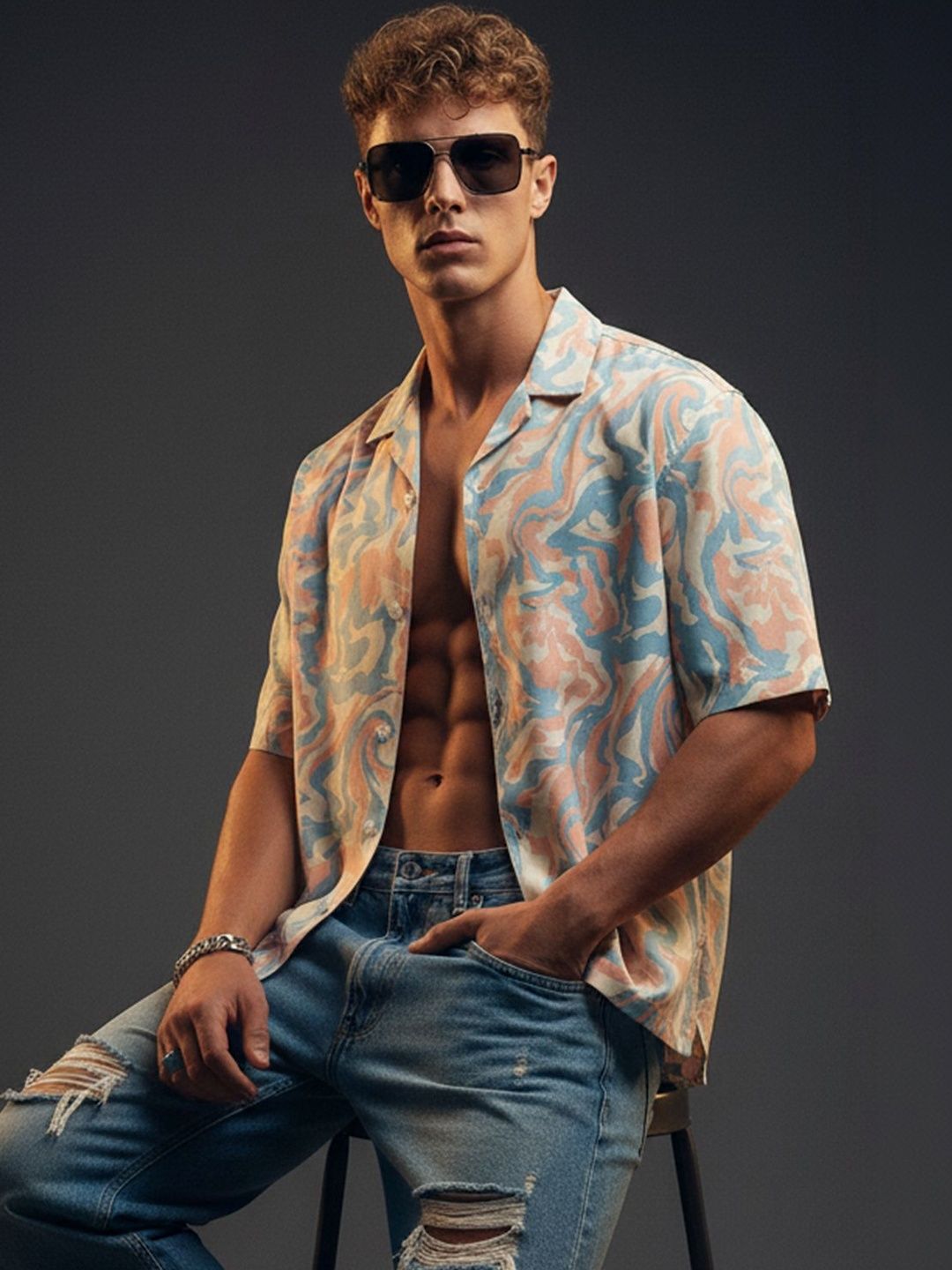 VEIRDO Men Printed Casual Shirt-picture-39