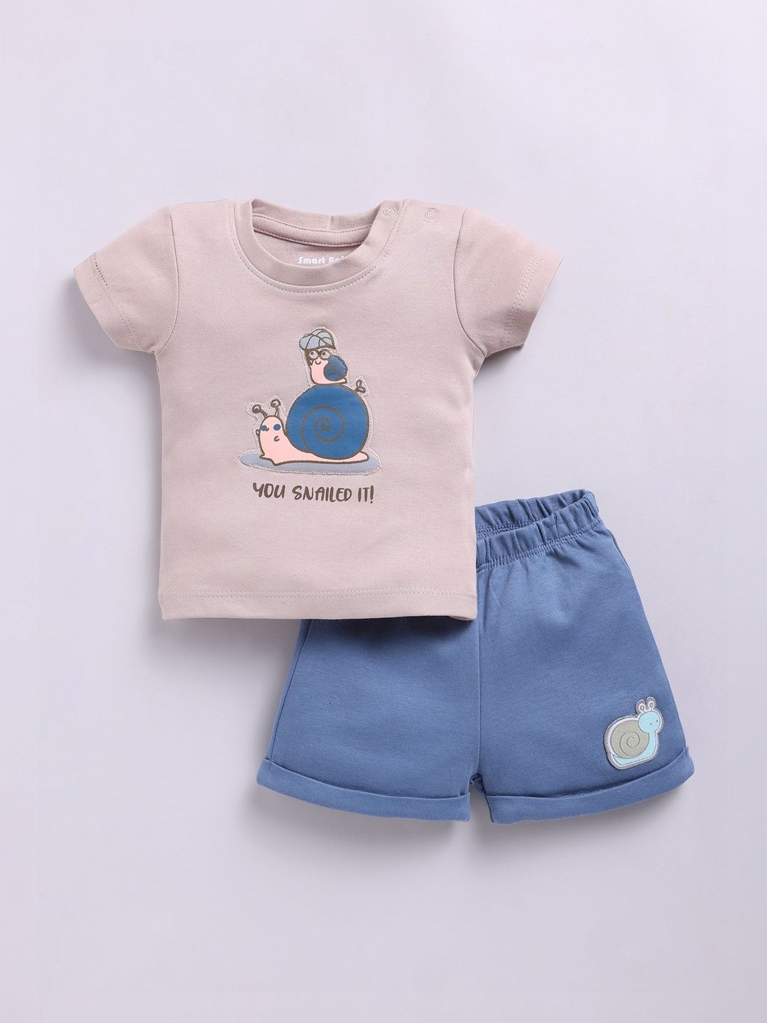 Smart Baby Boys Printed T-shirt with Shorts-picture-16